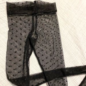 Sunflowers & Skulls Black Dots tights 24 months